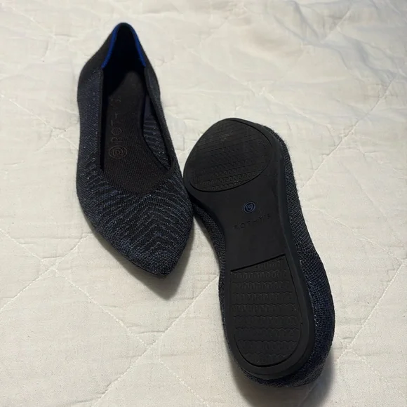 Rothy's The Point Midnight Metallic Zebra - Picture 12 of 14